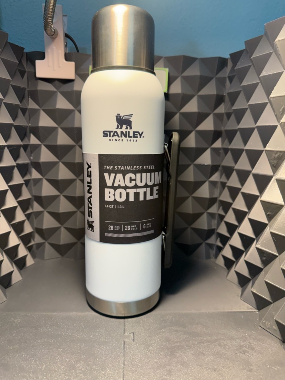 Stanley White & Stainless Steel Vacuum Bottle - 1.3 L